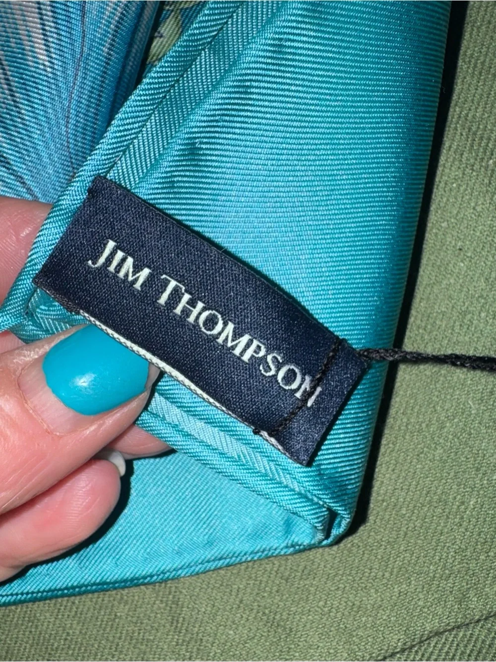 Jim Thompson Floral Silk Scarf